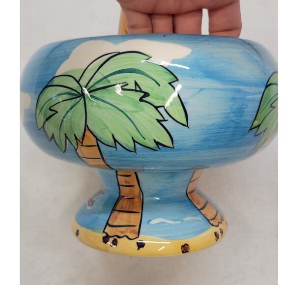 Palm Tree Volcano Drinking Bowl - Picture 5 of 11